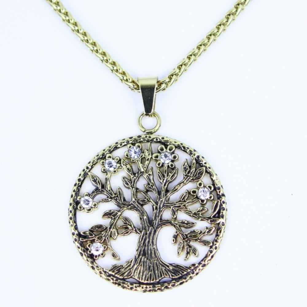 Unisex "Tree of Life" 18K Gold Plated Necklace